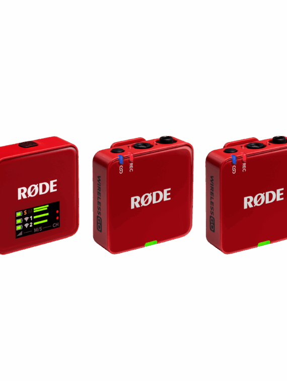 Wireless GO (Gen 3) Sistema de micrófono inalámbrico compacto (rojo)