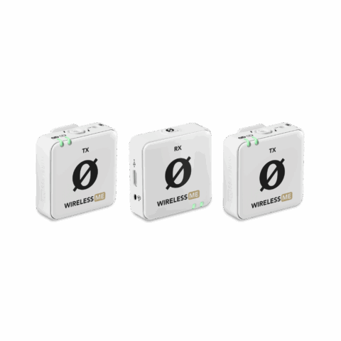 Wireless ME Dual Sistema de micr贸fono inal谩mbrico compacto (blanco)