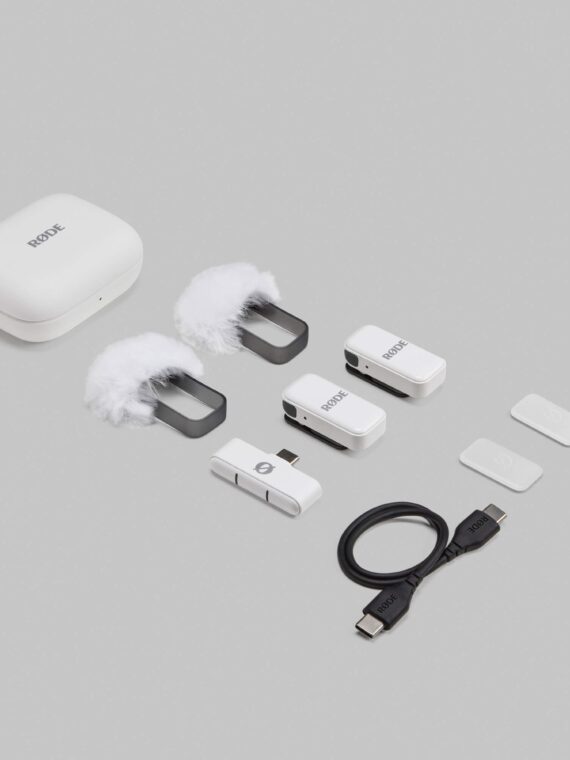 Wireless Micro Micrófono Inalámbrico Ultra-Compacto USB-C (blanco)