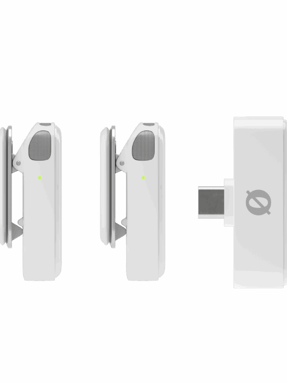 Wireless Micro Micrófono Inalámbrico Ultra-Compacto USB-C (blanco)