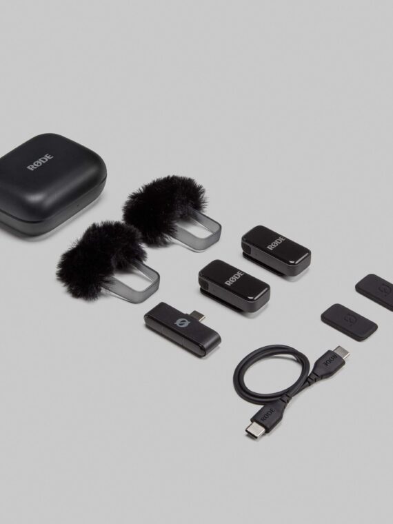 Wireless Micro Micrófono Inalámbrico Ultra-Compacto USB-C (negro)